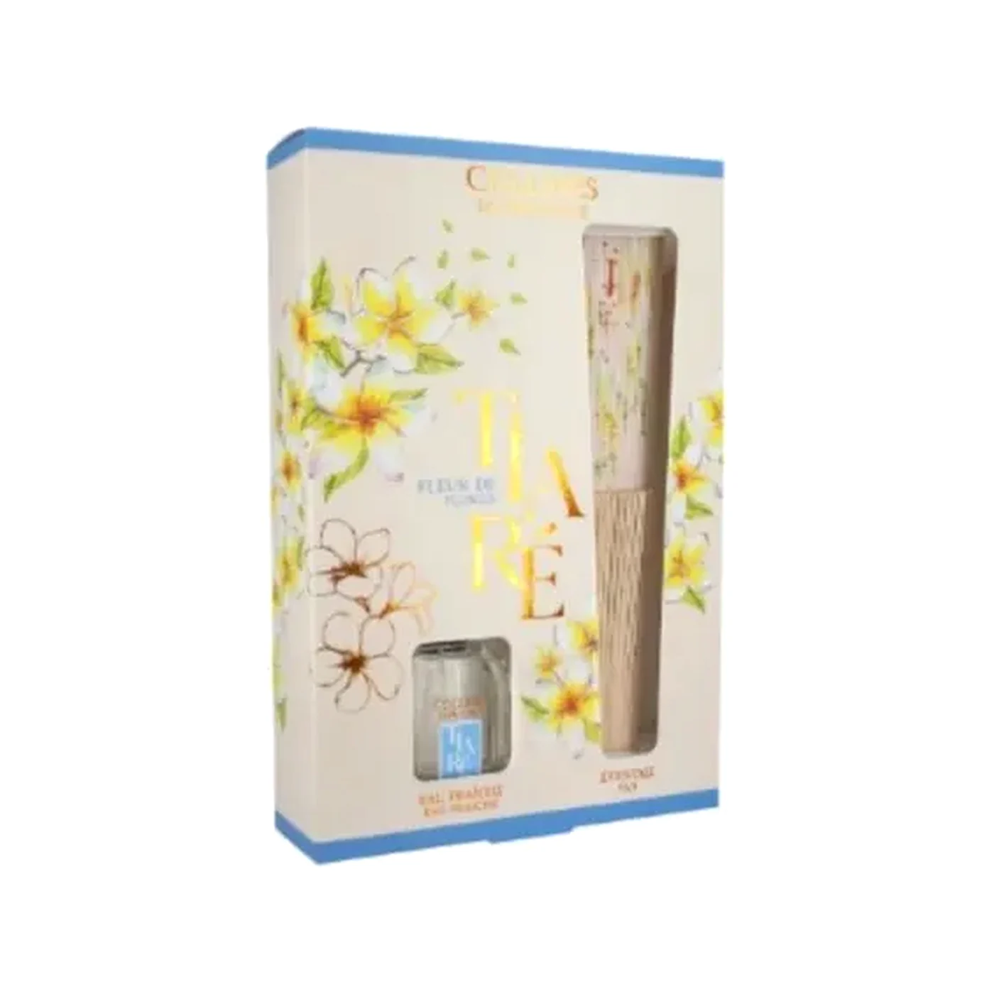 Coffret Eau fraîche & Éventail Fleur de Tiaré